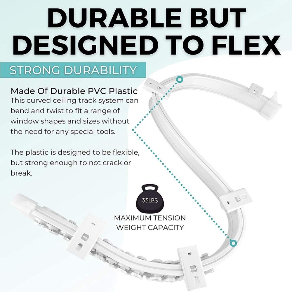 Flexible Ceiling Curtain Track